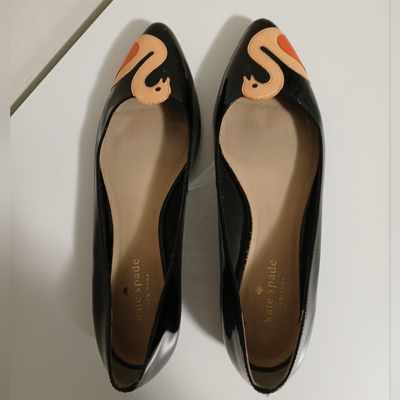 Kate Spade Black Flamingo Flats - Picture 11 of 14